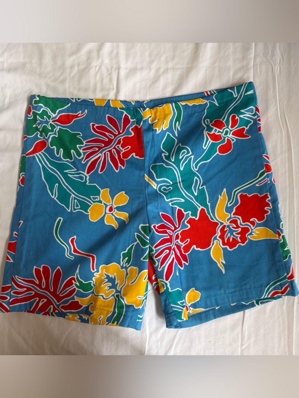 Vintage 90s Jams World Tropical Floral Swim Shorts - Made in USA - Size M